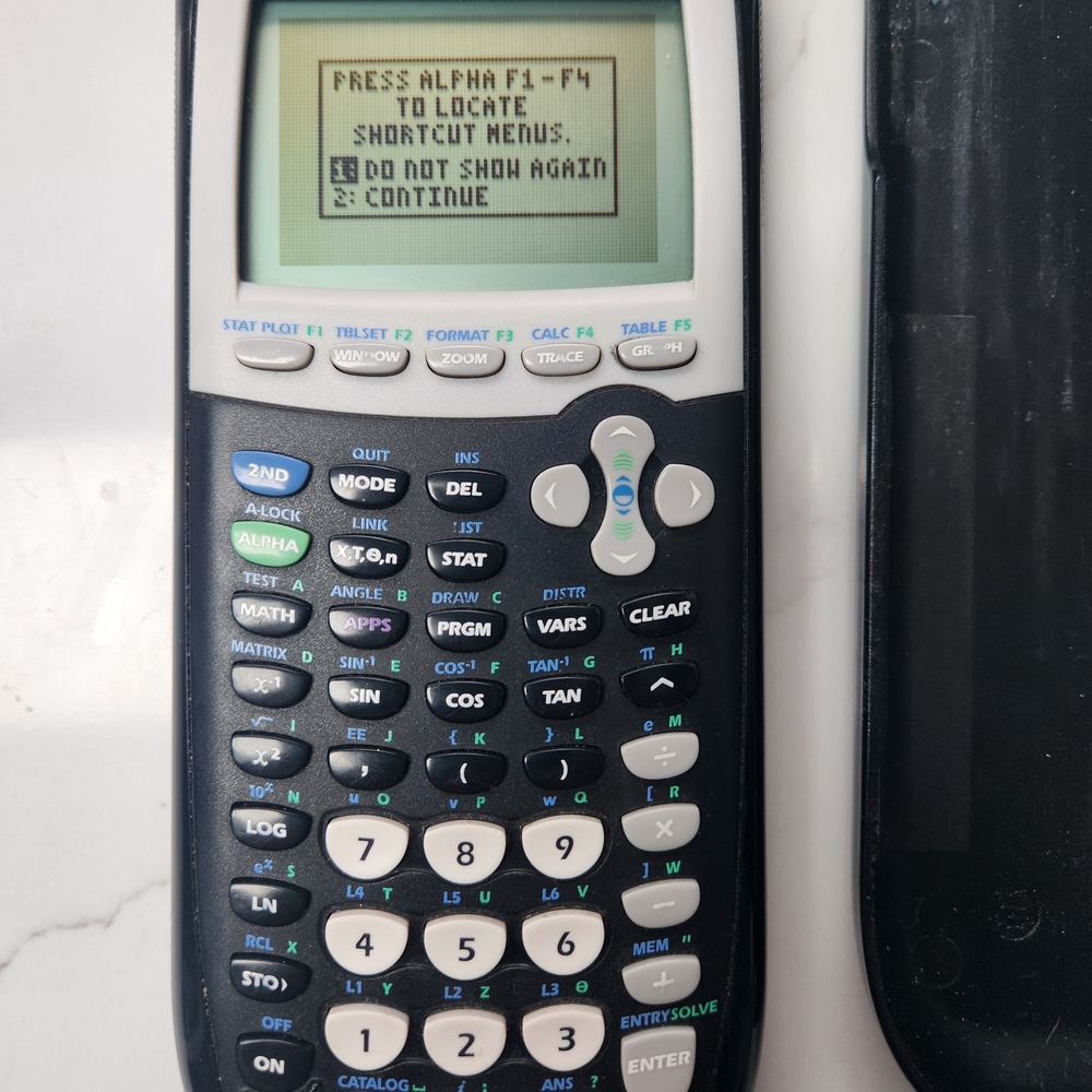 Texas IT Graphing Calculator with Black and White Design